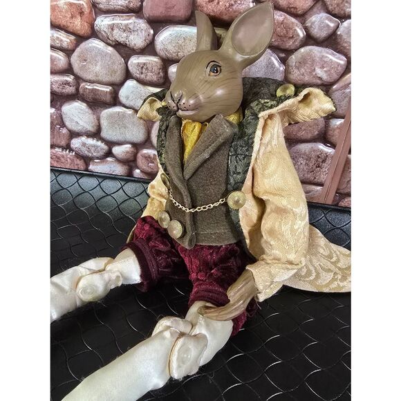 Mark Roberts Poseable Shelf Sitter Rabbit #B15 - Picture 1 of 7